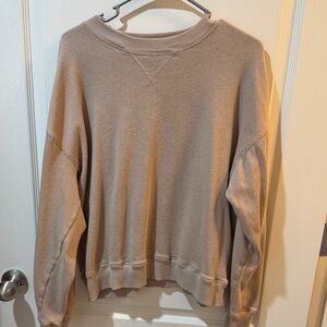 SO Neutral Tan Crewneck Sweatshirt - Relaxed Fit